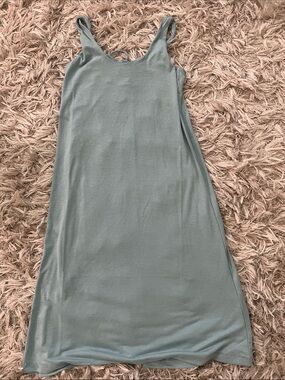 Zenana Outfitters Sage Green Scoop Neck Maxi Dress